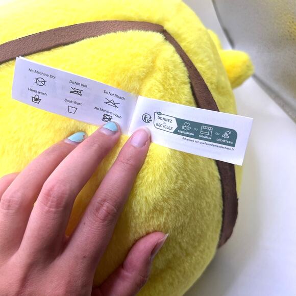 12" Soft Fill JellieMons - Yellow Luca Stuffed Animal - carrot like belt - Picture 10 of 12